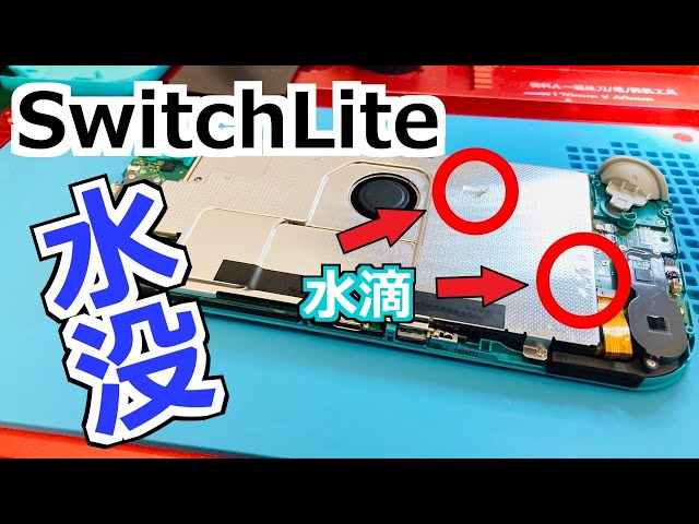 Professional Power] Repair your water-damaged Nintendo Switch Lite