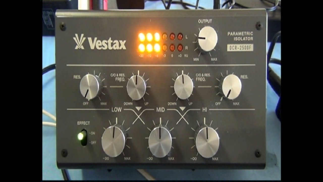 VESTAX DCR-2500F TEST 1 - YouTube