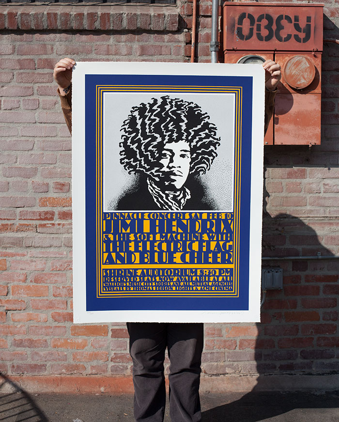 John Van Hamersveld, Pinnacle Hendrix Commemorative Edition - Obey