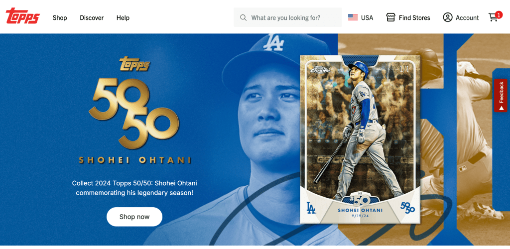 TOPPS 大谷翔平50-50 ボックス購入 - スポーツトレカとNFTラボ