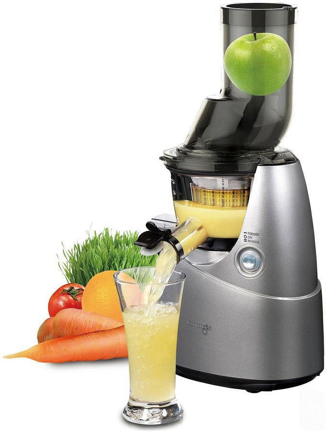 Kuvings Power Cold Juice Machine - Whole Slow Juicer, Silver