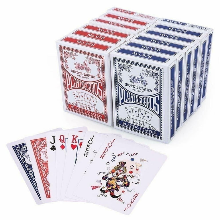 2-24 Decks Playing Cards Decks Poker Size Standard Index (1 Blue 1