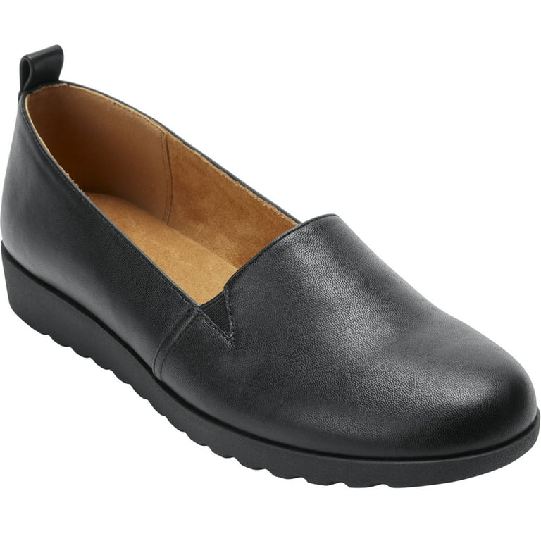 Comfortview Women's Wide Width Flat Slip-On Shoes - June