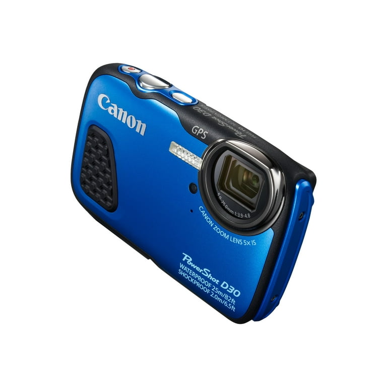 Canon PowerShot D30 Waterproof Digital Camera (Blue) - Walmart.com