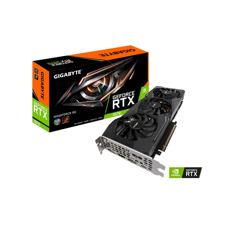 Gigabyte GeForce RTX 2070 Windforce 8G Graphics Card GV-N2070WF3