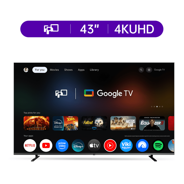 FPD 43-inch 4K UHD HDR10+ Smart TV with Google TV - Dolby Vision