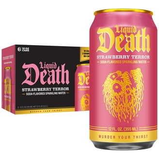 Liquid Death Cherry Obituary Sparkling Water 19.2 oz King Sized