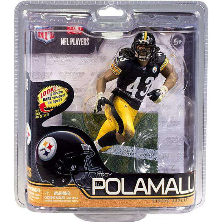 NFL Troy Polamalu Action Black Jersey Action Figure - Walmart.com