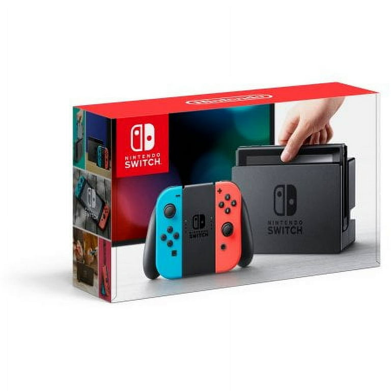 Nintendo Switch Joy-Con Gaming Console, Neon Blue and Red, TV Mode