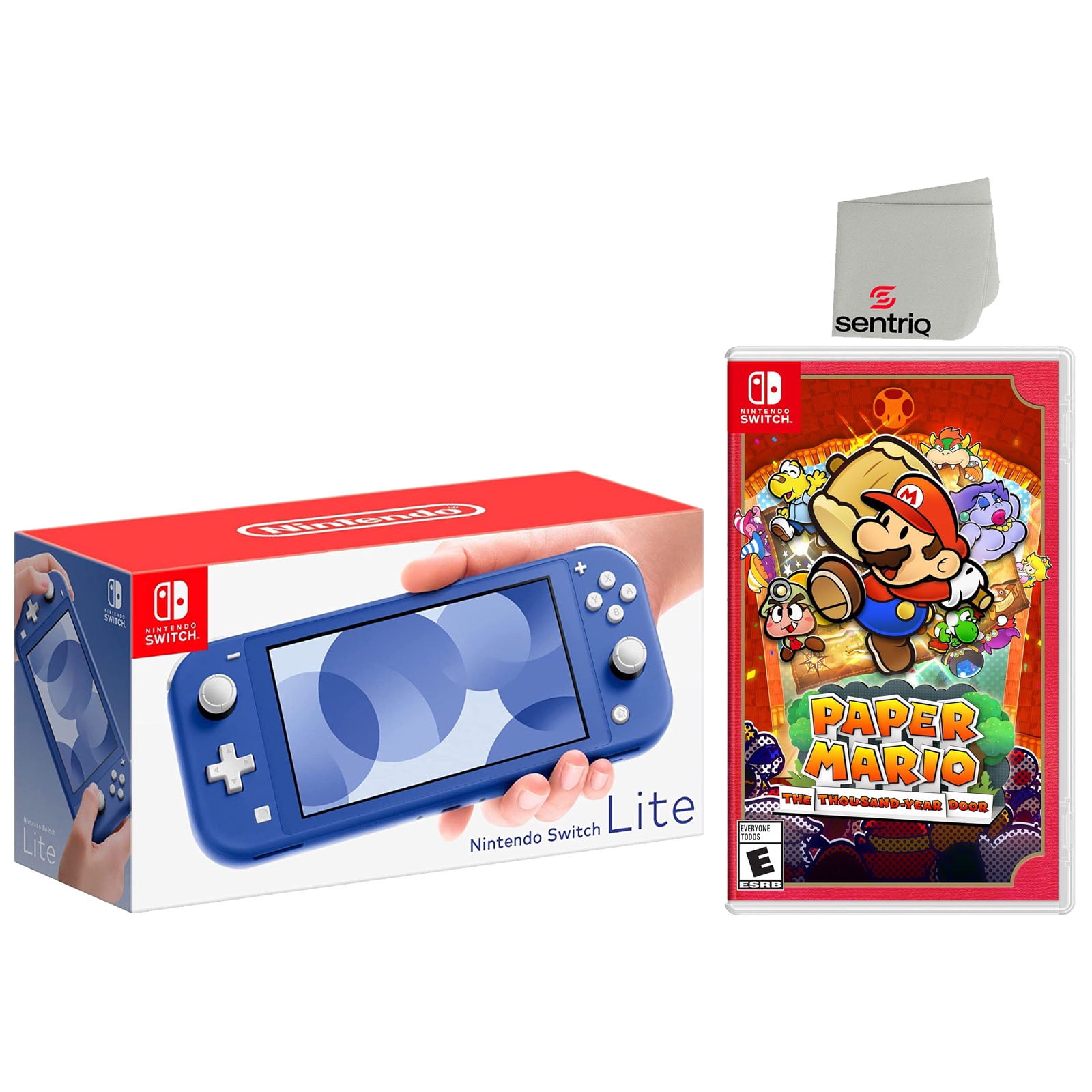 Nintendo Switch Lite 32GB Blue Edition and Paper Mario: The