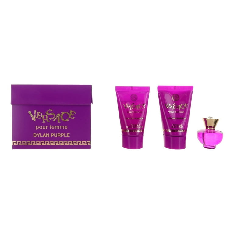 Versace Dylan Purple Miniature Gift Set for Women, Floral Fruity