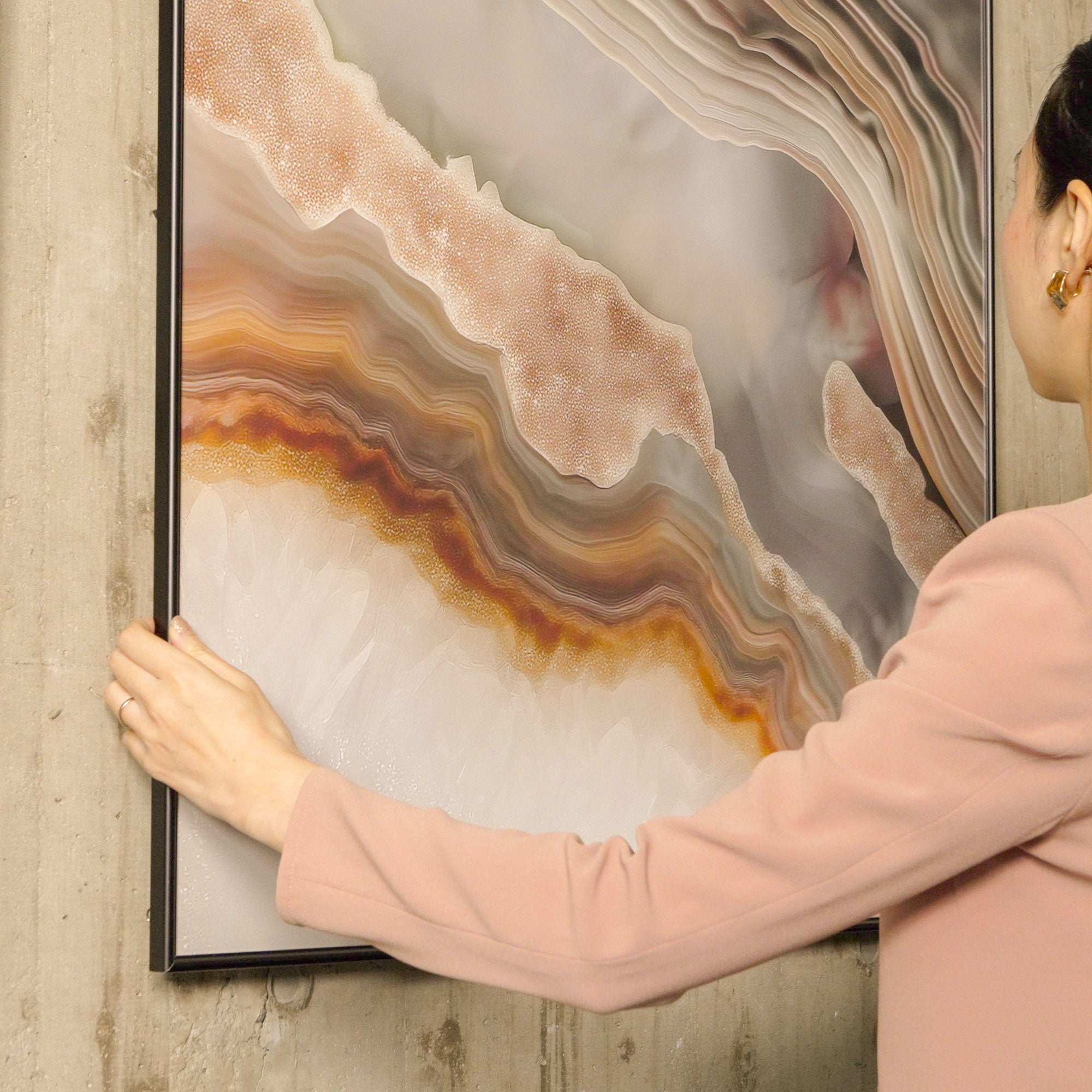 大理石・翡翠・アゲート・石柄ファブリック&カーテン - アースカラー