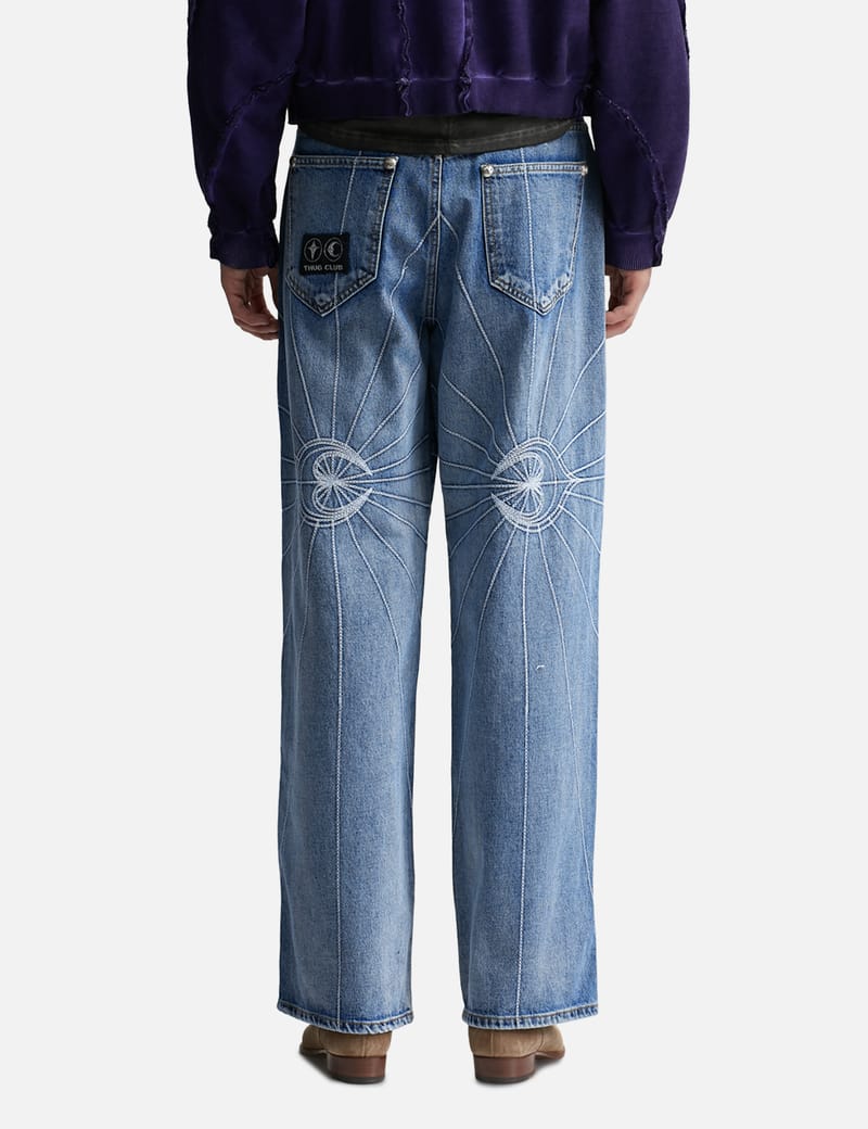 THUG CLUB - Chain Stitch Denim Pants | HBX