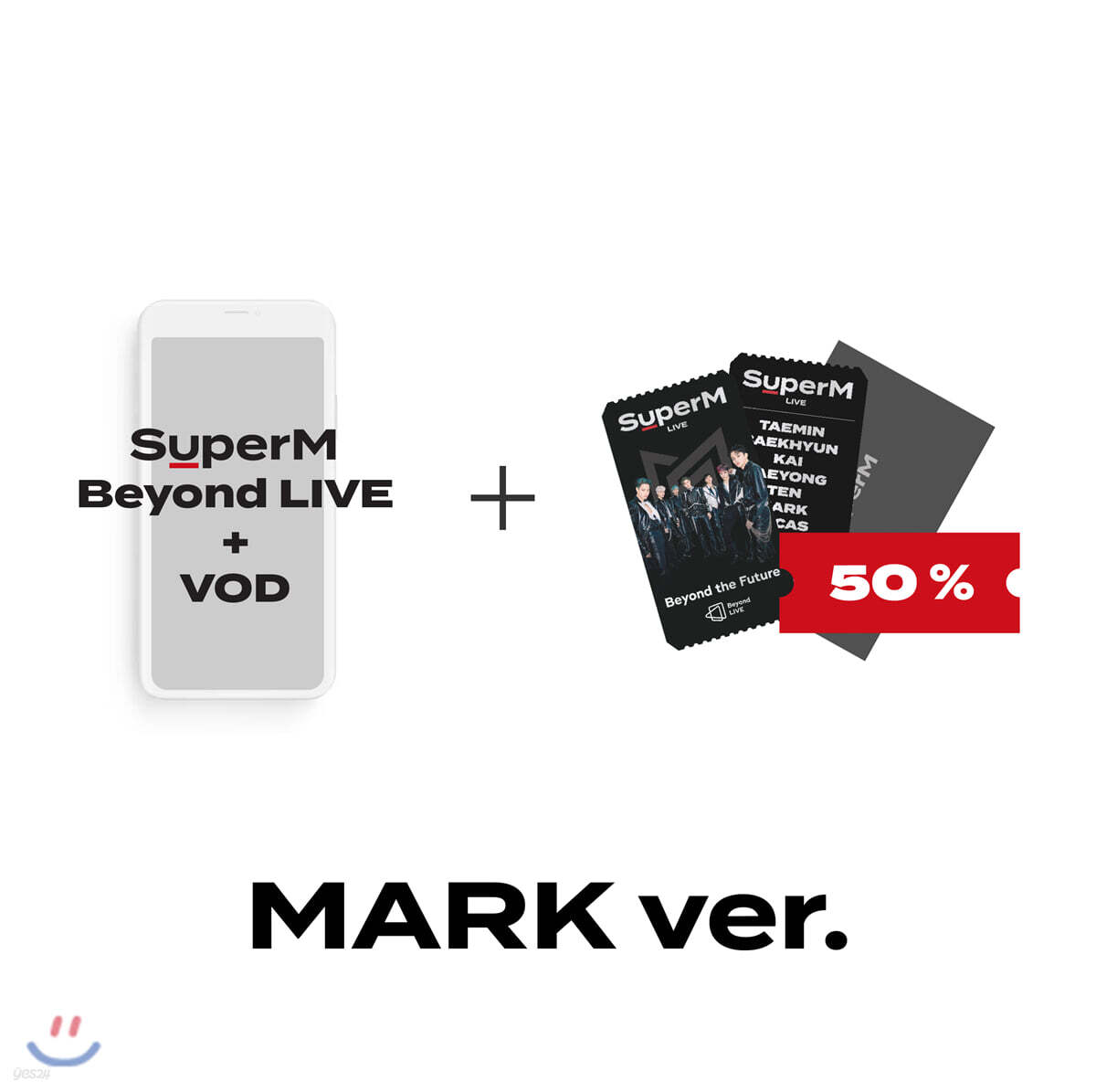 MARK] SuperM Beyond LIVE +VOD관람권 + SPECIAL AR TICKET SET | SM