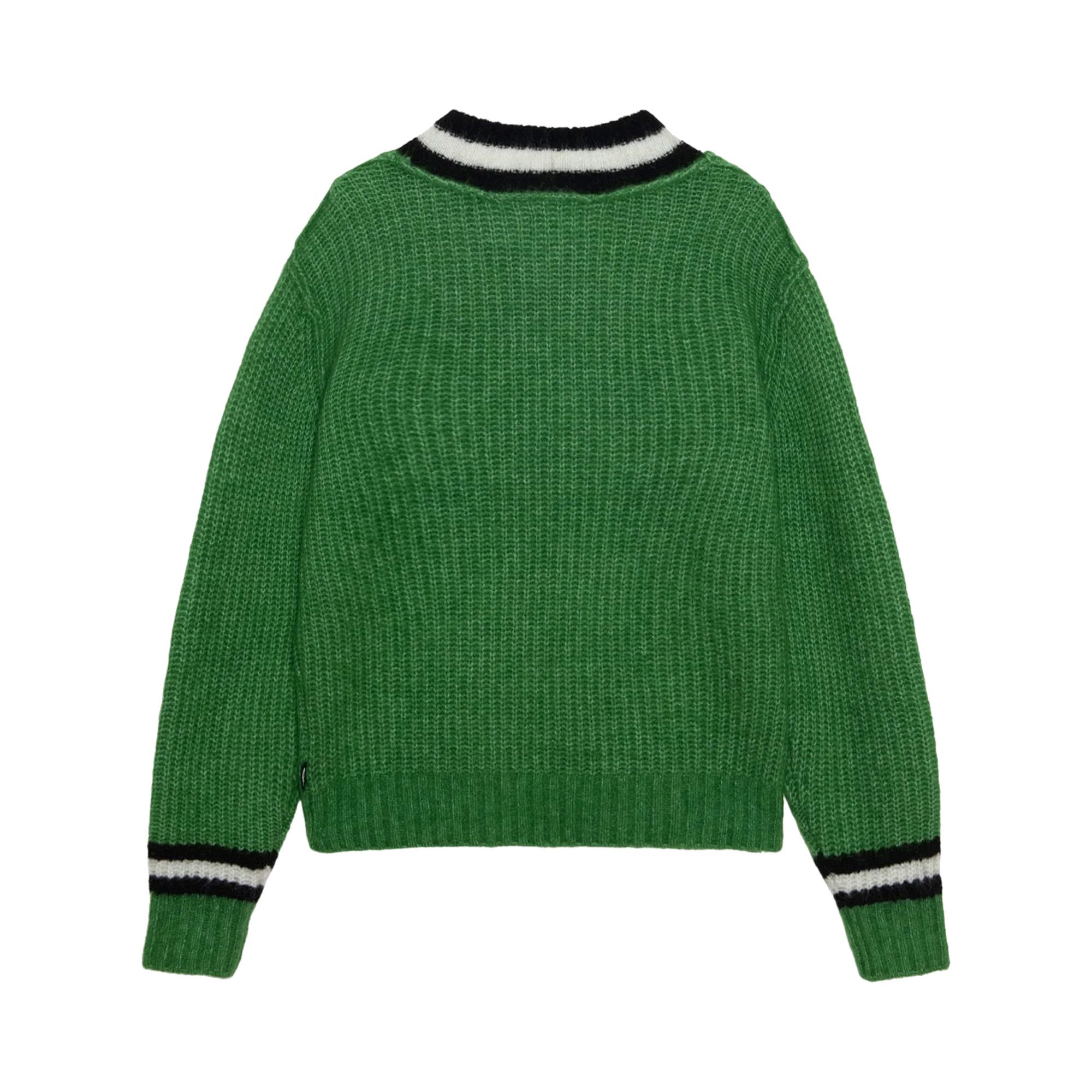Buy Stussy Mohair Tennis Sweater 'Green' - 117142 GREE | GOAT