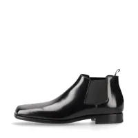 プラダ レザー サイドゴアブーツ 7.5 メンズ ブラック 2TA077 スクエア