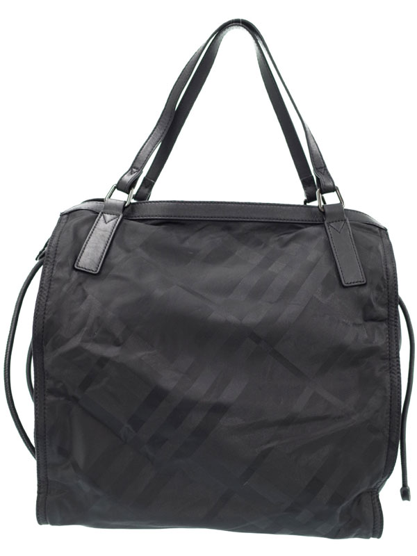 BURBERRY】バーバリー『チェック柄 ナイロン トートバッグ』メンズ 1