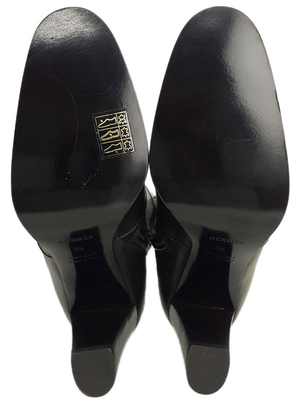 HERMES】エルメス『レザー ロングブーツ size36(約23cm)』レディース 1
