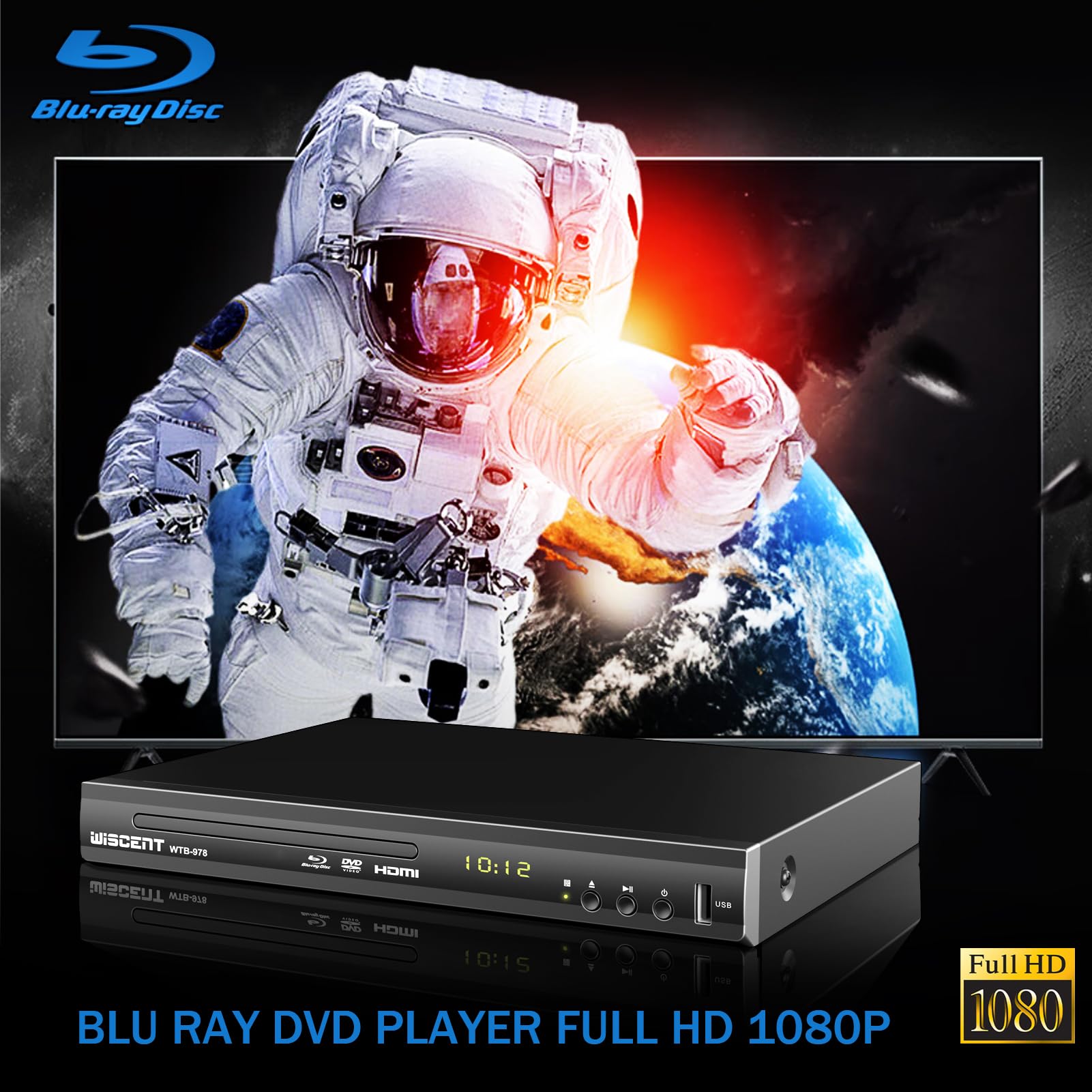 WISCENT WTB-978 Blu-Ray DVD Player | Review & Rating