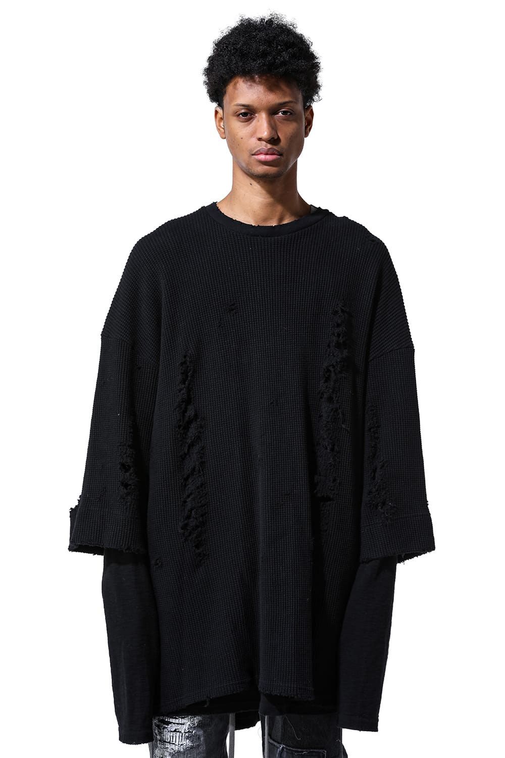 A.F ARTEFACT - ダメージレイヤードオーバーサイズトップス / Damage