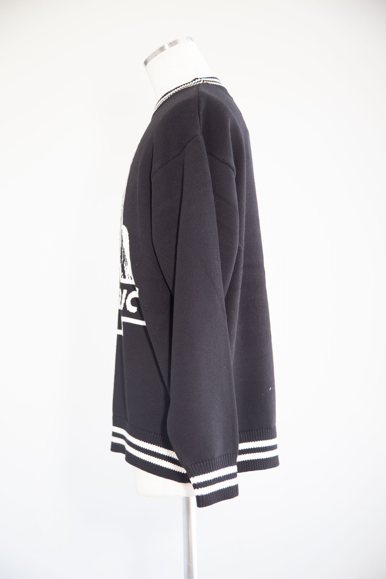 HYSTERIC GLAMOUR - DEVIL MADE ME DO IT編込 セーター / ブラック | Tempt