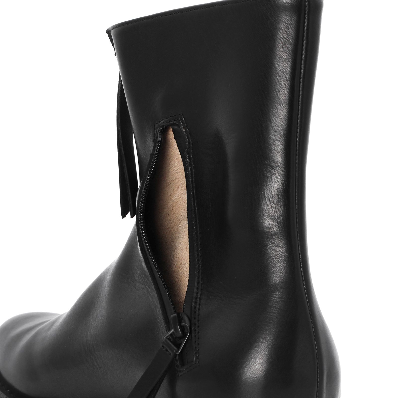 yohji yamamoto - pour homme × CHEREVICHKIOTVICHKI CURVED ZIP BOOTS