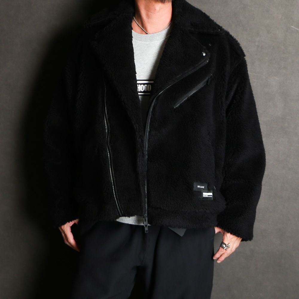 DELUXE - NEIGHBORHOOD x DELUXE BOA JKT - BLACK / 23ADNH5000
