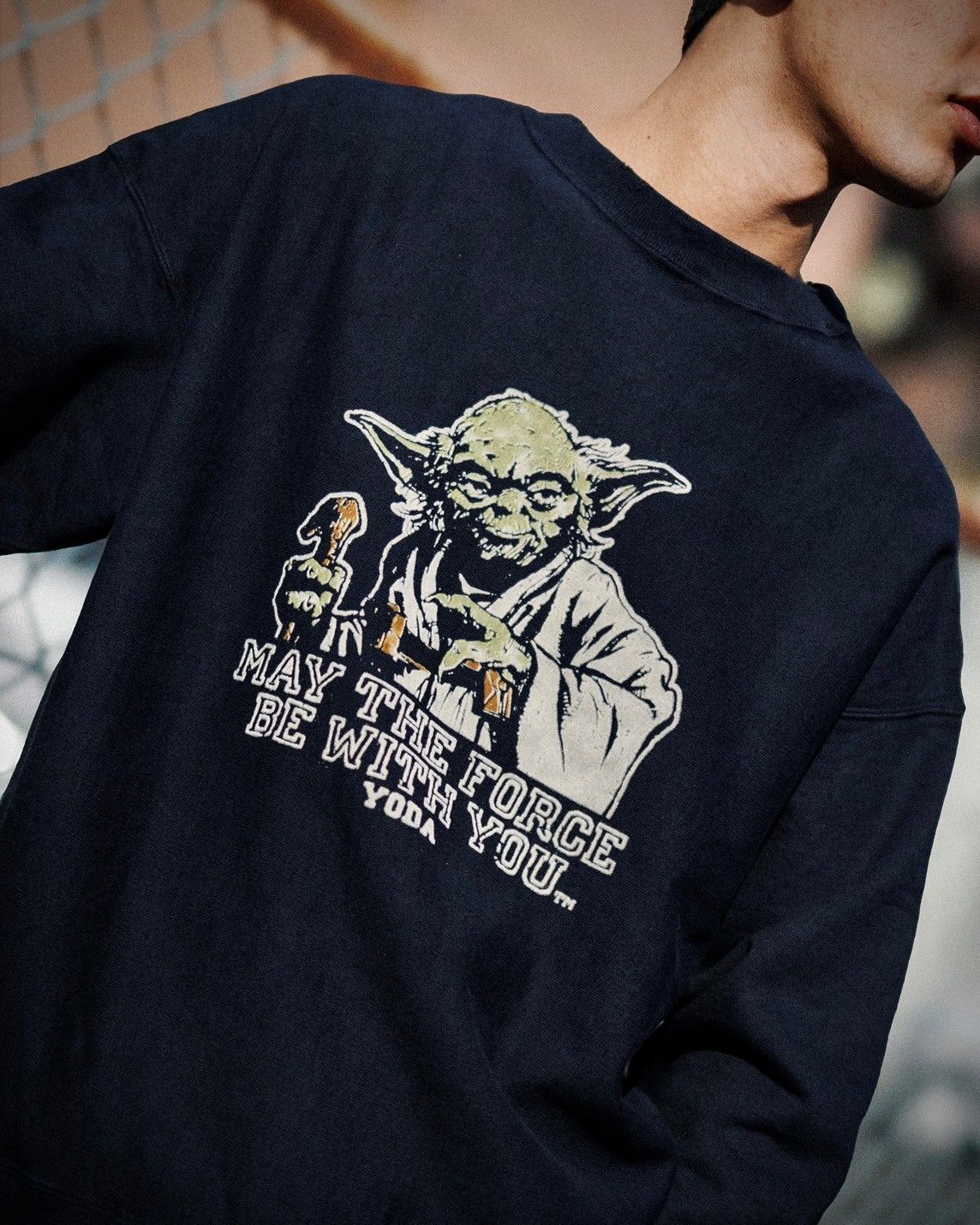 BOWWOW - BOW WOW バウワウ YODA SWEATSHIRTS(BW242-YSS)BLACK DAMAGE