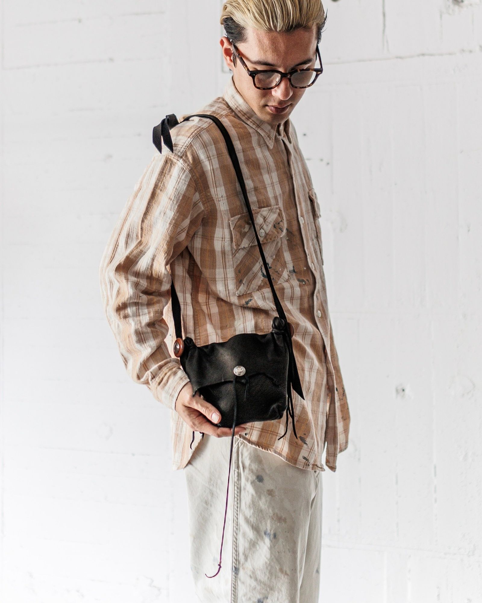 BOWWOW - BOW WOW バウワウ バッグDEER SKIN BAG(BW251-SWT)BLACK | MARK