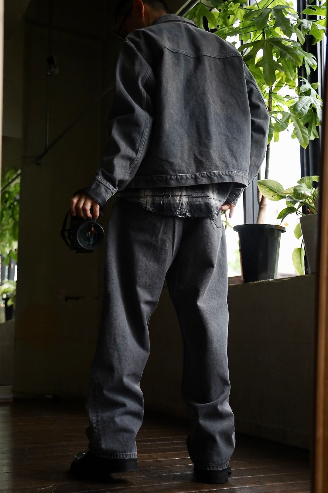 A.PRESSE - アプレッセ 2025 STYLE2 デニムパンツ Vintage Gray Denim