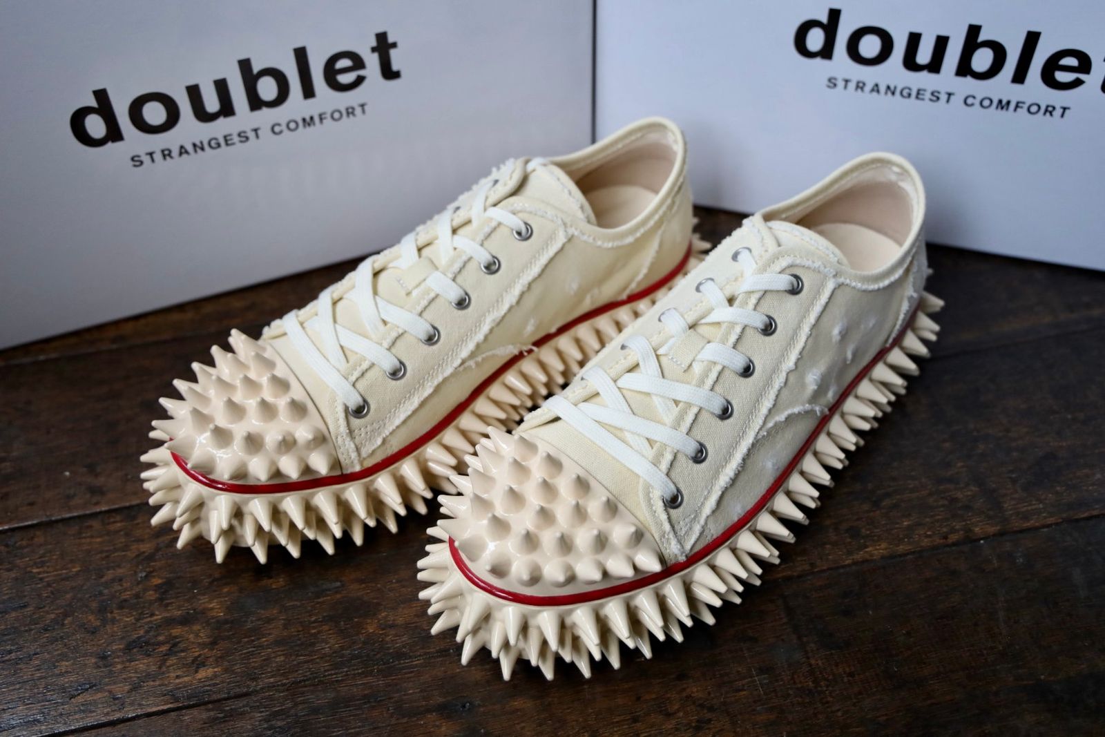 doublet - doublet 25AW スニーカーSPIKY CANVAS SNEAKER (25AW75FT62