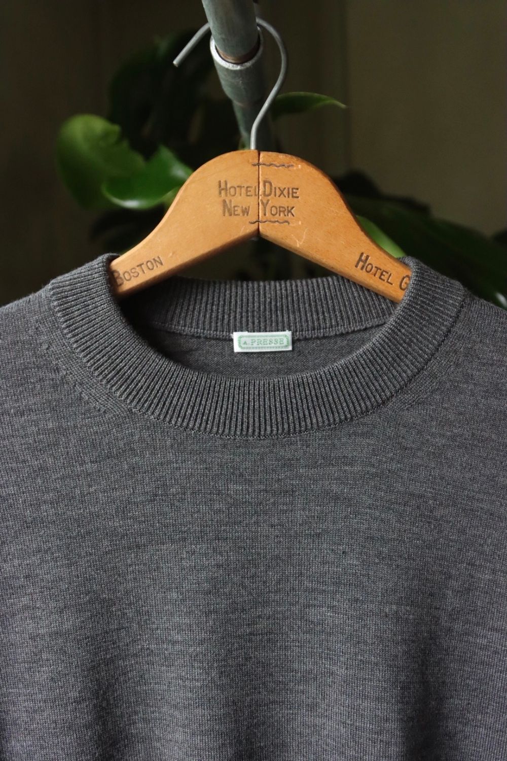 A.PRESSE - アプレッセ22FW L/S Knit T-Shirt (22AAP-03-02H)GRAY | MARK