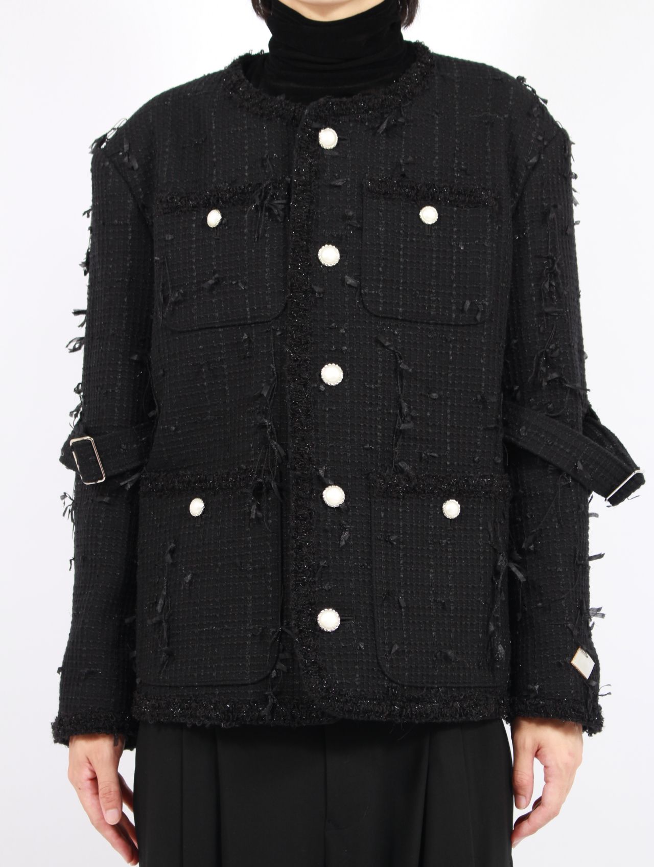 el conductorH - 【25AW】ミックス リボン ツイード ノーカラー