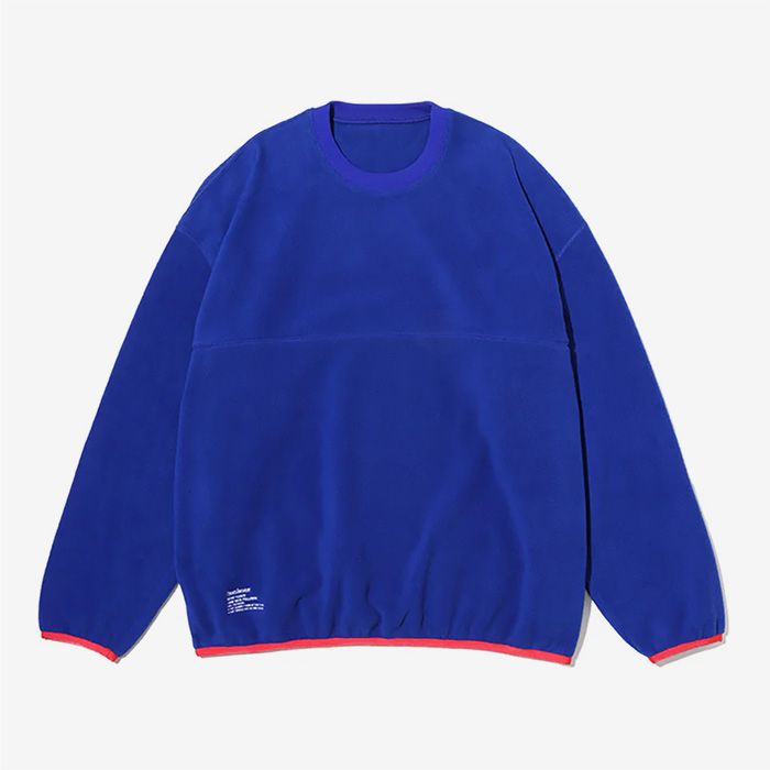 FreshService - MICRO FLEECE CREW NECK PULLOVER / BLUE | Stripe