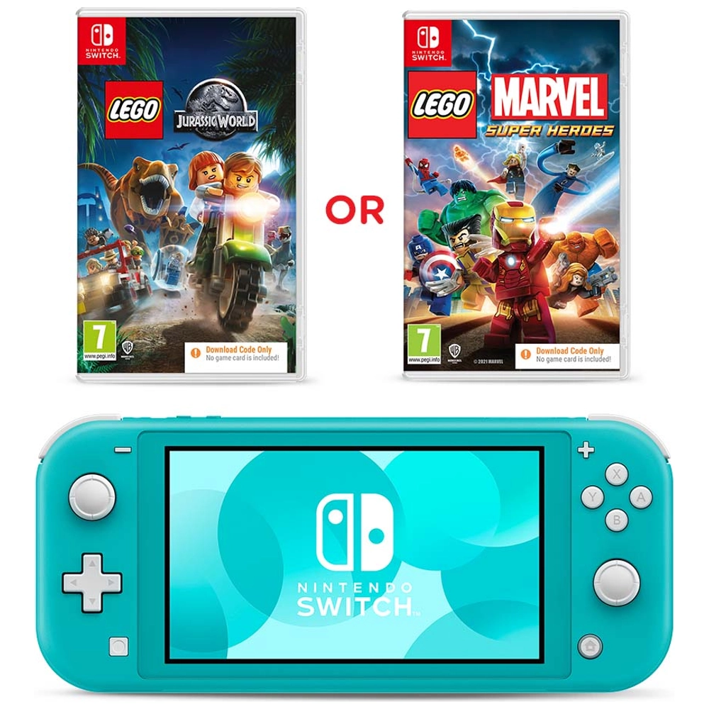 Nintendo Switch Lite (Turquoise) & Select LEGO Code in Box Game