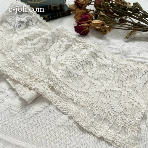 パリ発送】L2894 フランスアンティークレースクロス ランプシェード用