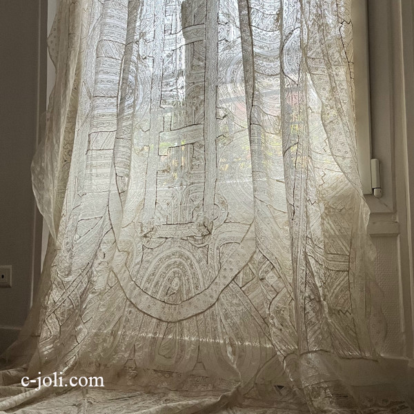 パリ発送】L2900 フランスアンティークレース ノルマンディレース