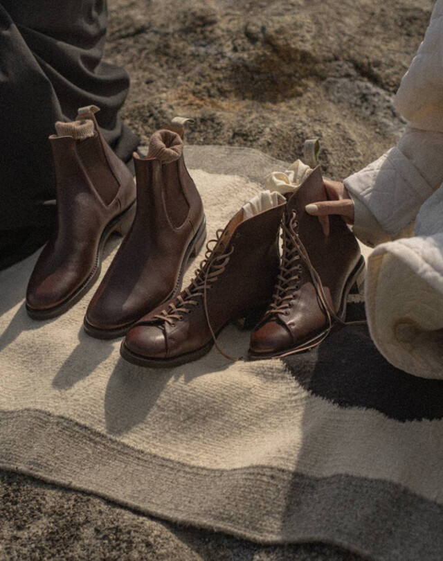 LA POCHE ラポシュ ANNE アン BROWN COW ブラウン カーフレザー 牛革