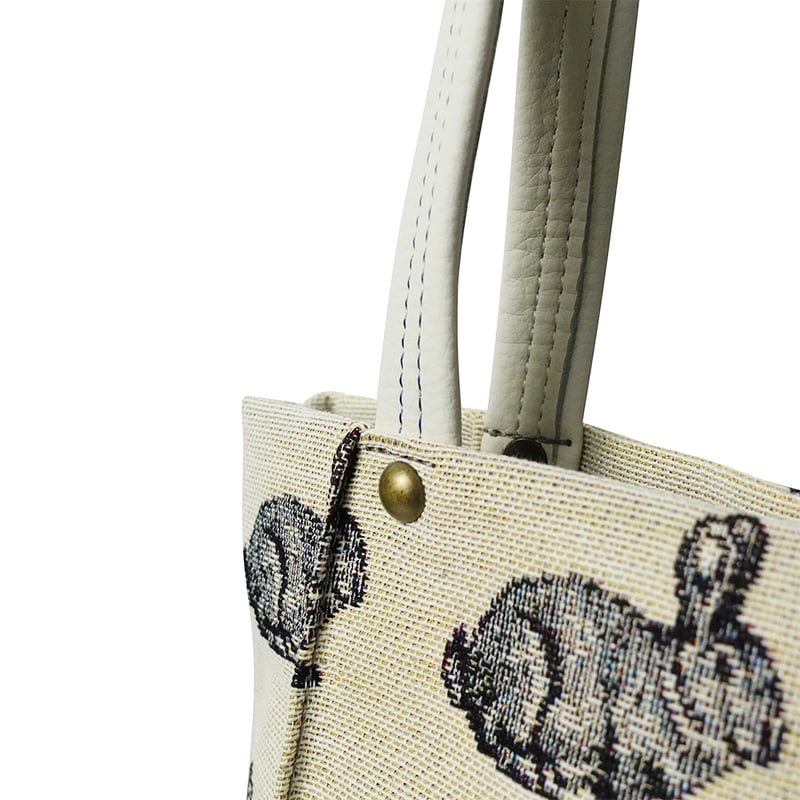 サブでもメインでも！きちんと感のあるA4トートバッグ ウサギ柄