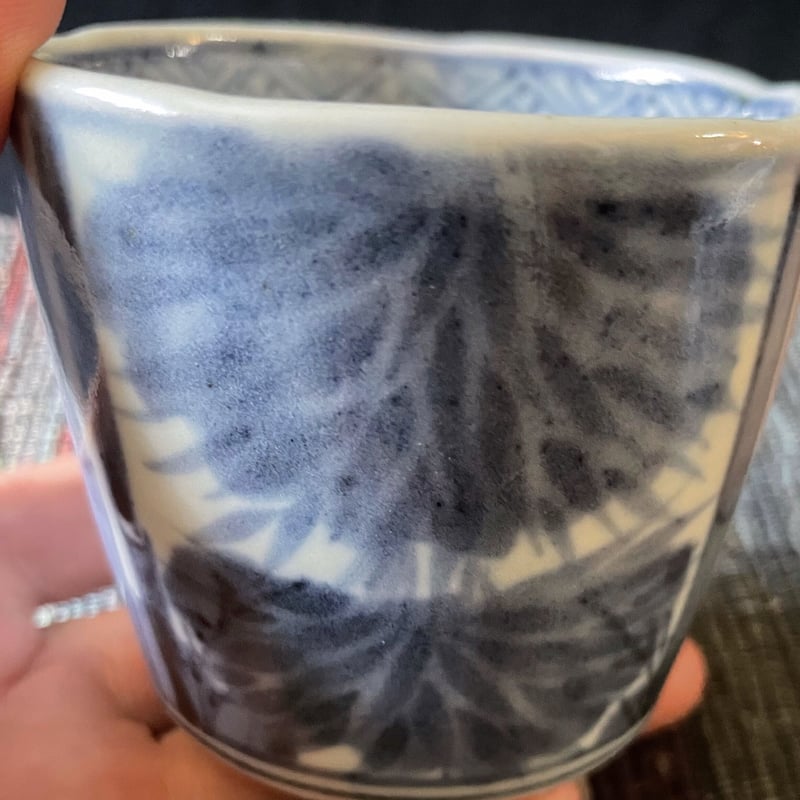 古伊万里 蕎麦猪口 染付竹笹文様 江戸後期 | れいゆぅる rayures