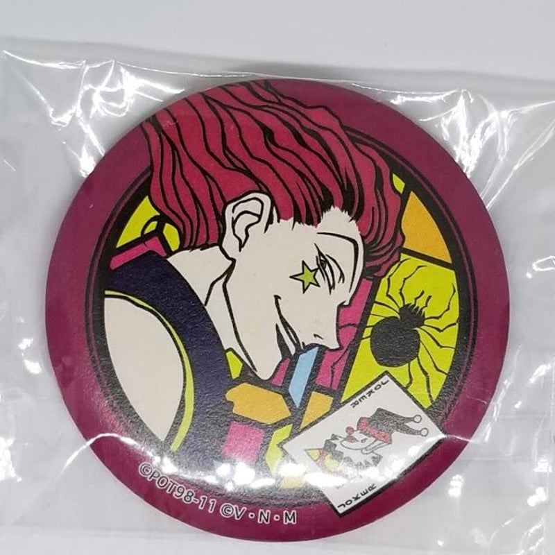 HUNTER×HUNTER ヒソカ 和紙缶バッジ | K-BOOKS 池袋 2次元グッズ通販
