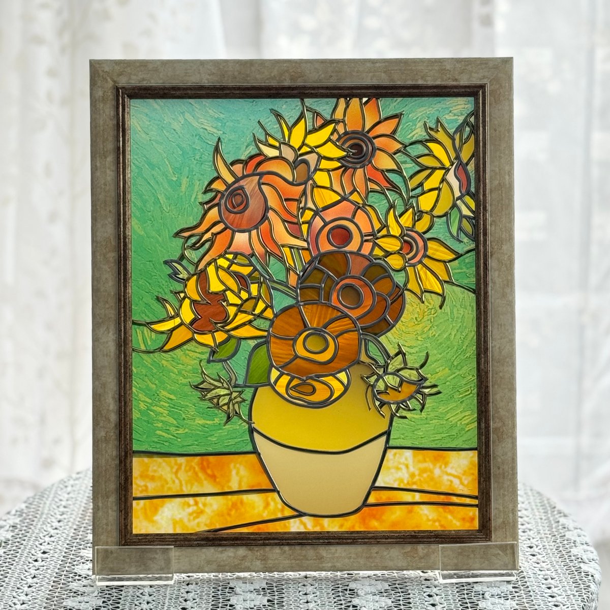 フィルムステンドアート ゴッホ絵画より ～ゴッホのひまわり～ | 茶の