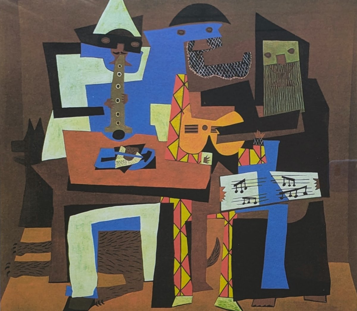 パブロ・ピカソ 版画（リトグラフ） 「三人の音楽家」限定版・遺族