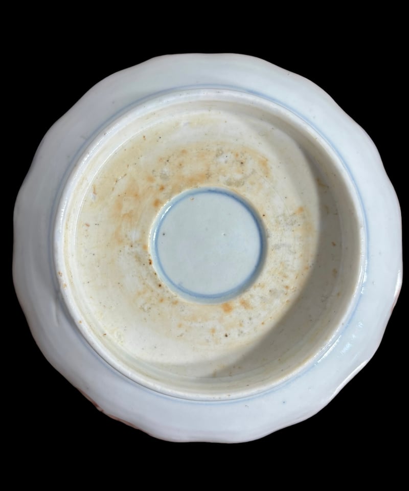 伊万里 金襴手 赤絵 [松竹梅風景文絵] 錦手 色絵 なます皿 丸皿 取り皿