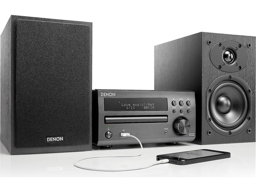 Denon D-M40 CD/FM micro desktop stereo system at Crutchfield