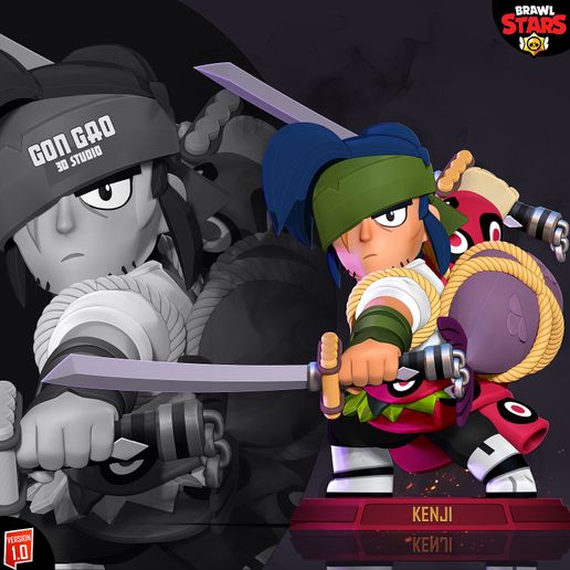 🗡️ Kenji - Ready to fight・ 3D File for 3D printing・Cults