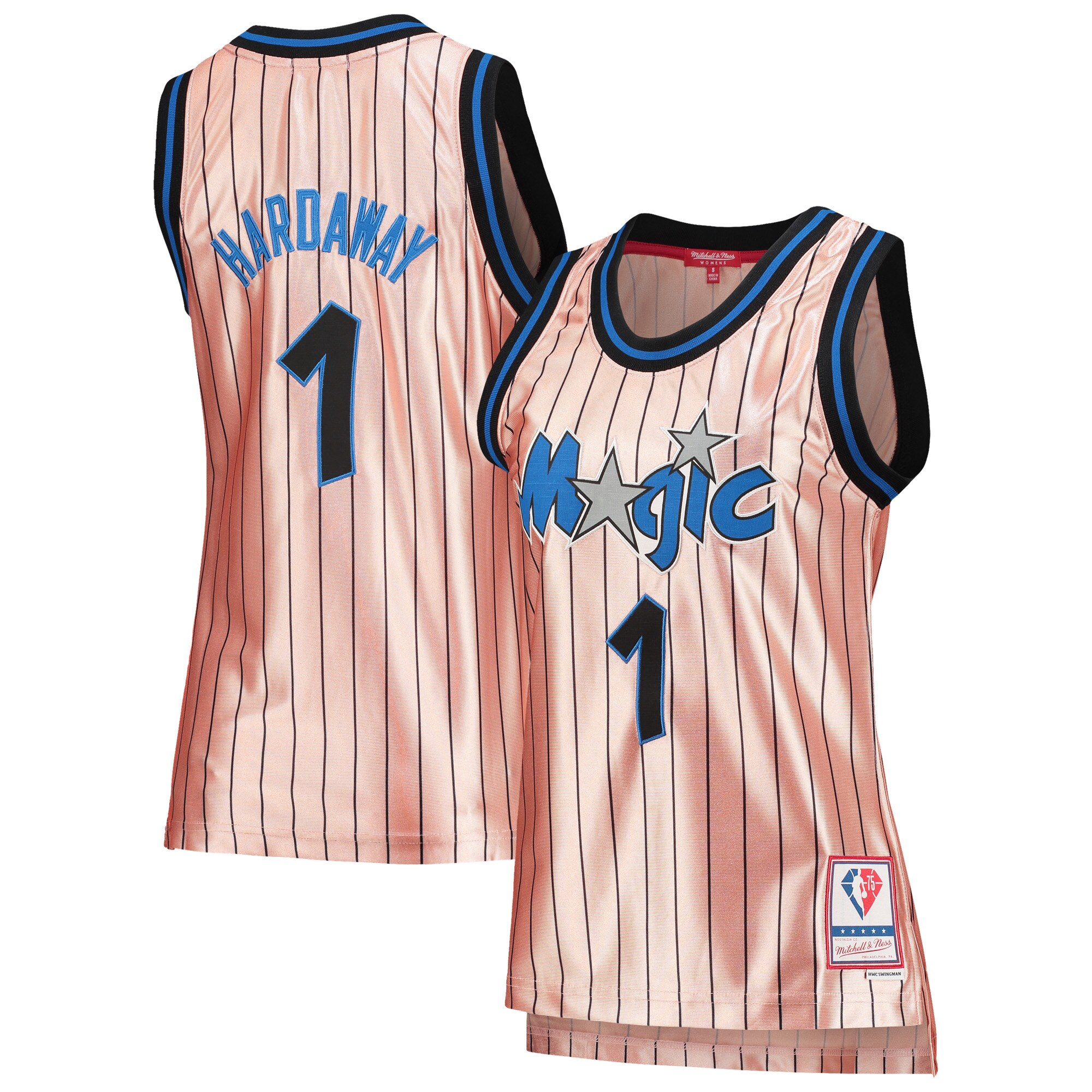 Women's Mitchell & Ness Penny Hardaway Pink Orlando Magic 75th