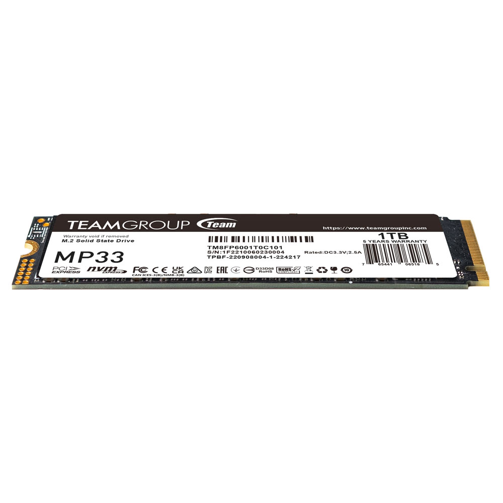MP33 M.2 PCIe SSD 1TB | TEAMGROUP