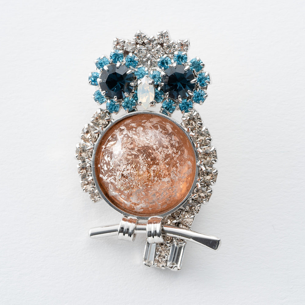 イマック キツネ ボヘミアングラス バッジ ブローチ きつね イマック