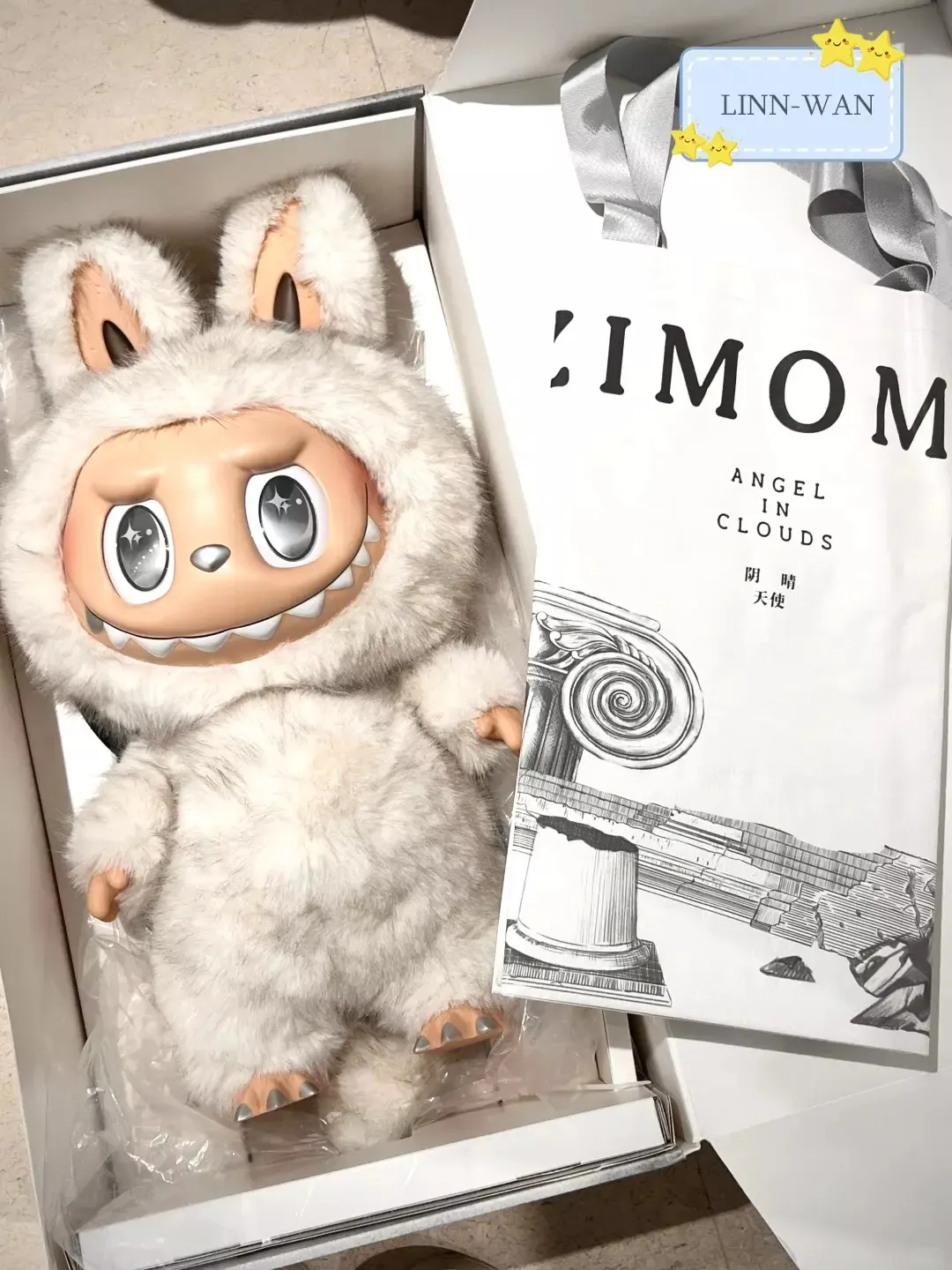 Original Series 58cm Pop MART ZIMOMO 2.0 ANGEL IN CLOUDS Ziyiui